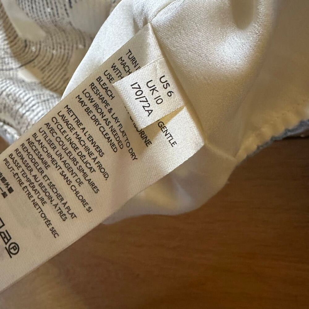 Maeve Anthropologie Anya dotted jacquard mini skirt 10 sequin - Picture 14 of 16